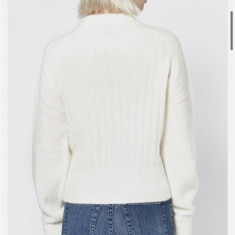 Acne Studios Dania Mohair Wool Puw 14 Knit Sweater Cream Ivory Women size Small - Picture 7 of 7